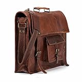 pranjals house leather 15 inch retro leather briefcase laptop messenger bag RS.1699 (76.00% Off) - Amazon