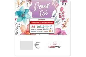 Everywish Carte cadeau 250+ enseignes - pour la France - par e-mail