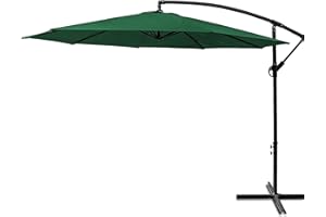 KDHKDFN courti 1Toile De Parasol Déporté 8 Baleines 3×3mToile De Rechange pour Parasol Octogonal Bâche De Remplacement Protection UV(Couleur : Vert)