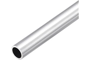 DMiotech (20mm OD x 16mm ID) 6063 Aluminum Round Tube 300mm Length Industry Metal Tubing for Machinery Frame Construction DIY Projects