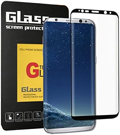 IRROT Screen Protector for Galaxy S8 plus, Full Screen Coverage HD Tempered Glass Screen Protector for Samsung Galaxy S8 plus 9H Hardness ,Anti-Fingerprint 6.2", BLACK