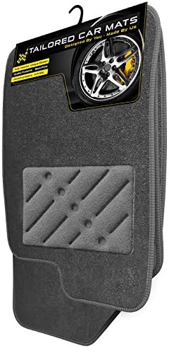 Car Mats to fit Eclipse Cross 2017+ - Grey Carpet - Grey Trim - Grey Heel Pad - Heavy Duty Rectangle Heel Pad [2222]