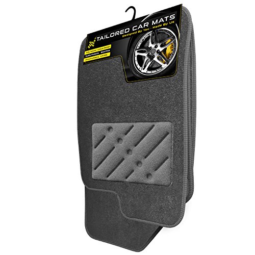 Car Mats to fit Eclipse Cross 2017+ - Grey Carpet - Grey Trim - Grey Heel Pad - Heavy Duty Rectangle Heel Pad [2222]