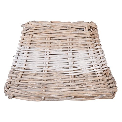 Clayre & Eef 6RO0118BW Lampenschirm Rattan ca. 21 x 15 cm / E27