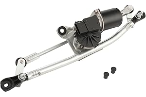ACLONG Front Windscreen Wiper Motor with Linkage Compatible with PEUGEOT BIPPER/CITROEN NEMO/FIAT FIORINO 2008-ON 1356163080 64300336