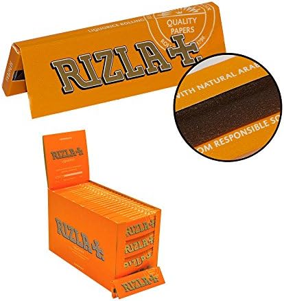 Rizla Liquorice Flavoured Rolling Papers - Regular Size (1 1/4) Cigarette Paper (25 Packs)