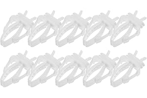 STOBOK 10 Unidades de Soporte de Alimentos para Pájaros Pinzas para Verduras Pinzas de Plástico para Comedero Accesorios para Perico Perico Cockatiel Conure