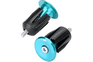 TBEST 1 Paire Bouchon de Extrémité de Poignées en Aluminum Alloy Vélo Guidon End Caps Embouts pour la Plupart de Vélo, VTT, Vélo de Route, VTT, BMX