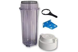 PLANET-AQUA Filter Housing Set 10 Inch with 1/4 Inch Internal Thread Water Connection, Filter Housing as Water Filter Osmosis System Reverse Osmosis Osmosis Filter System Drinking Water System Aquarium External