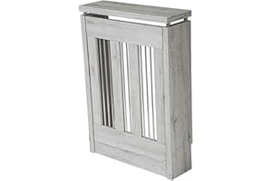 TOPKIT | Cubreradiador Cristian 3061 |60 cm de Ancho|Cubreradiador pequeño|Diseño Elegante| Blanco Mozart