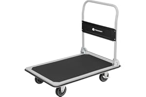 Chariot à Main TOOLCRAFT 2303575 Pliable, avec système de Blocage Acier, PP, Polyuréthane thermoplastique Charge Max: 1