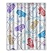 Produktbild 152 cm x183 cm (60 "x72") Badezimmer Duschvorhang, Grauer Hintergrund lustige Cartoon-Grafik Design Umweltfreundliche Materialien wasserdichten Duschvorhang