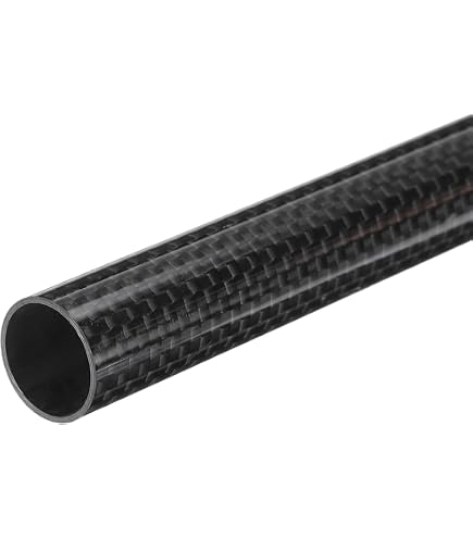 Tube En Fibre De Carbone 3K - Diamètre 12 Mm Ext / 10 Mm Int - Longueur 80 Cm (0.8m) - Marque Katana Carbon