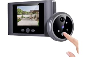 iTenen Judas numériques pour porte avec écran LCD de 2,8 pouces avec microSD de 32 Go, détection de mouvement, vidéophone sans fil sonnette caméra vision nocturne