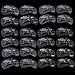Manchester Case 6 Sets of Eyebrow Stencils Eye Brow Grooming Shaping Kit Makeup Beauty Tool---24 Styles