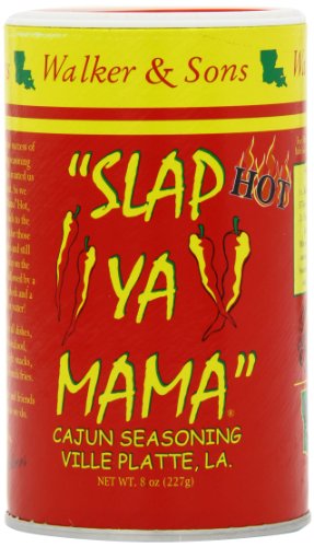 SLAP YA MAMA Cajun Seasoning, Hot, 8-Ounce (Pack of 4)