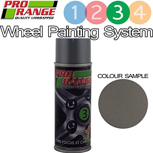 Pro Alloy Wheel Ford Focus Chrome 400ml Quick Drying Aerosol Colour Paint Pro Wheel Colour Paint Stage3