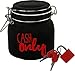 Produktbild CH Trading Witzige Spardose m. Schloss Cash Only aus Glas in Schwarz