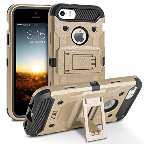Coque iPhone 5S, Coque iPhone SE, BEZ™ Coque Etui Housse Antichoc Militaire [Tough Armor] Heavy Duty Shock Proof Survivor Protective Housse Pour iPhone 5 5S SE 