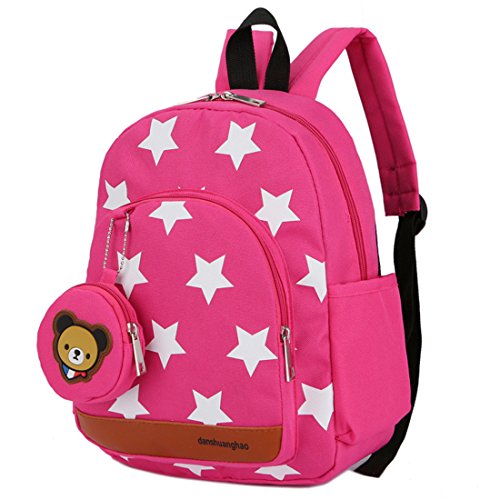 Cartable d'enfants Nursey, Sac à dos pour enfants Cartable pour enfants Nursey sac à dos Cartable pour la maternelle Sac à dos pour enfants pour l'ge 2 3 4 5 6 - Rose