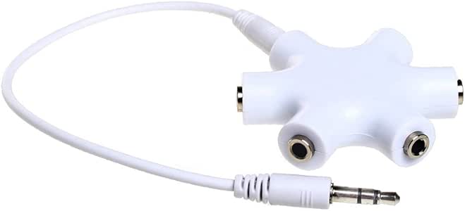 Lot De 5 Adaptateurs Audio 3.5mm - Splitter Stéréo Mâle Vers 2 Femelles, Pour Partager Musique Sur 2 Casques