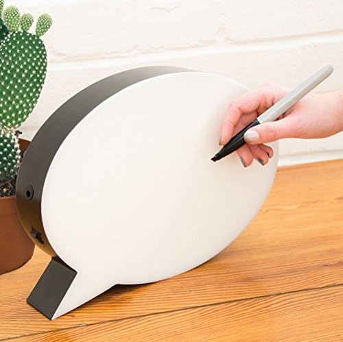 Mysunshine LED Light Box Speech Bubble Erasable Message Board with Dry Marker Pen