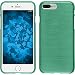 Produktbild PhoneNatic Case für Apple iPhone 8 Plus Hülle Silikon grün brushed + 2 Schutzfolien
