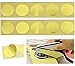 Price comparison product image MNYR 100pcs Gold Vintage Embosser Stamp Sealing Blank Certificate Self-Adhesive Seal Stickers