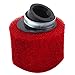 Produktbild MOONRING Auto Universal Luftfilterreiniger Schräg Motorrad Schwamm Luftfilter Schaum Schwammreiniger, Rot