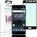 Produktbild Nokia 5 Panzerglas Schutzfolie von NALIA, 2.5D Round Edge Full-Cover Displayschutz-Folie/9H Panzerfolie Schutz-Glas/Volle Handy Display-Abdeckung Panzer-Glasfolie Glass - Kristall Klar (Schwarz)