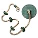 Produktbild LH's stores Schaukelsitz 30 cm Durchmesser 200 cm Länge Seil Kinder Spielhaus Outdoor Baum Hängende Scheibe Seil Schaukel Gartenzubehör Spielzeug Garten im Freien (Color : Green)