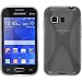 Produktbild PhoneNatic Case für Samsung Galaxy Young 2 Hülle Silikon clear X-Style Cover Galaxy Young 2 Tasche + 2 Schutzfolien