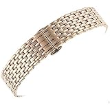 gerade Enden aus Edelstahl Armband 22mm ersatz roségold Armband armbänder Herren Frauen