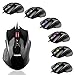 Price comparison product image Gaming Mouse, Wired Mouse, Philips Optical Gaming Mice Laptop PC Computer Programmable Ergonomic Mouse with 8 Buttons, 4000 DPI for MS Windows 2000, ME, XP, VISTA and above, Linux, IOS, Black
