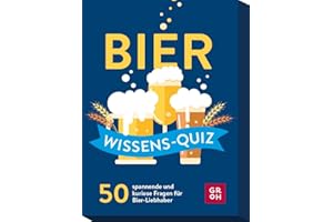 GROH VERLAG Bier Wissens-Quiz: 50 spannende und kuriose Fragen für Bier-Liebhaber | Partyspiel und originelles Geschenk für Bier-Fans | Ratequiz im Spielkartenformat