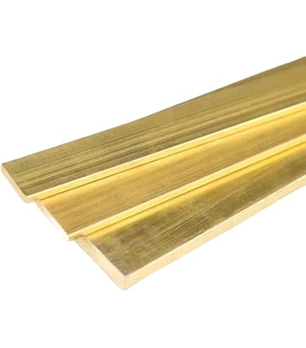 Messing Flachprofil MS58 12x3mm - 600mm Länge Für Modellbau & Elektrotechnik