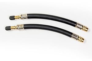 ‎WEB TRUCK Ventilverlängerung - Autoventil-Verlängerung - 2 Stück - Ventilverlängerung Gummi flexibel mit Kappen - Länge 180mm (18cm) - Ventilverlängerung für Motor, LKW, PKW, Bike, Autos, Anhänger