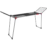 Vileda 179620 Infinity Flex Ultimate Large Clothes Airer, 30 m Long, Telescopic Mesh Extendable up to 2 Metres, High Wings, C