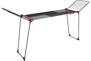 Vileda 179620 Infinity Flex Ultimate stor storlek tvätttork, 30 m längd, teleskopiskt nät utdragbar upp till 2 meter, höga vi