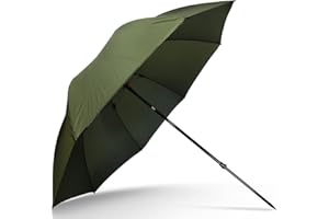 DNA Leisure NGT 45" Brolly Umbrella Green with Tilt Function Waterproof Carp Fishing