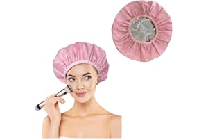GENÉRICO Gorro Térmico para Cabello de Tratamientos Hidratación Profunda o Tintes - Gorro 2 capas -Gorro de Papel de Aluminio- Gorro de Cuidado de Doble Capa Reutilizable-Rosa-(talla única-1 ud.) (1ud)