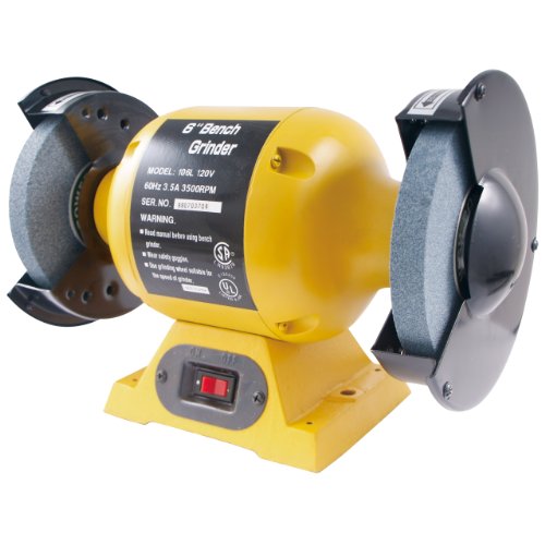 HHIP 7600-0030 Heavy Duty Bench Grinder, 6" Size.5 HP (Pack of 1)