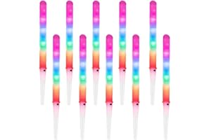Wokii LED Glühende Zuckerwatte Sticks Baumwolle Candy Cones Wiederverwendbare Leuchtstab Bunte Zuckerwatte Sticks für alle Arten Zuckerwatte Maschine