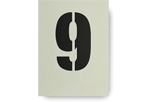 Dovetails Vintage Big Number 9 Stencil 120 mm Tall Large Number Nine Stencil