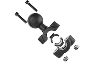 qiuxiaoaa Rail Mount 1 Inch Ball Car Headrest Motorcycle Scooter Rearview Mirror Stem Bar Mount For Gar Min Gopro For Ram Mounts Motorcycle Ball Head Bracket Black