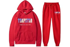 Dinint Uomo Donna Trapstar Tuta Jogging 2 Pezzi Completo Trapstar Sportiva Set Autunno Inverno Trapstar London Unisex Stampa Felpe Cappuccio E Pantaloni Sportivi