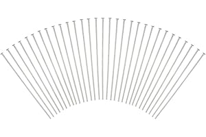 DanLingJewelry 100Pcs 304 Stainless Steel Flat Head Findings Head Pin Length 23 Gauge for Jewelry Making 1.57 Inch(40mm)