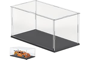 YOFDAL vetrinetta espositiva,Vetrina acrílica, Acrilico Catola Antipolvo Vetrina para Figura d'azione Giocattoli, de Colección