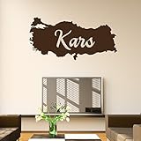 Islamische Wandtattoos - Meccastyle - Türkiye Haritasi Kars - A5-36