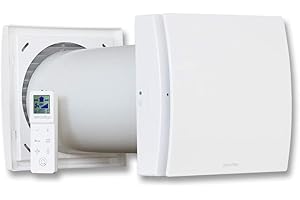 AERAULIQA Quantum Next Unidad de VMC descentralizada de flujo alterno, recuperación de calor, supersilenciosa, con mando a distancia multifunción, diám. 158 – Cód.003015